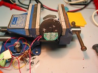 Removed supplied rectifier circuit and wired directly to rectifier circuit on Energizer converter/charger board installed in tail of light.
