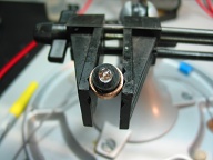 Converter and LED from cheap Chinese 1AAA UV keychain light.
