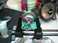 Used JB-Weld to hold the mini 4 pin camera type connector in place.
